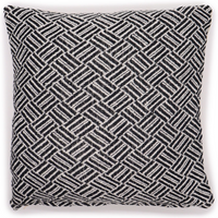 Classic Cushion Cover - Criss-Cross Black - 40x40cm