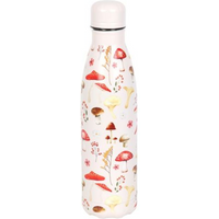 All Over Mushroom Print Metal Water Bottle