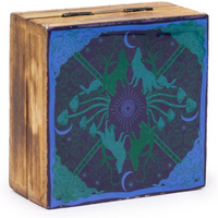Hop Hare Small Enameled Square Box - Wolf & Moon