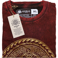 XLarge Stone Washed T-Shirt - Chakra - Maroon