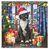 Krampuss Light Up LED Canvas Plaque by Lisa Parker