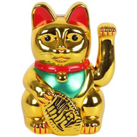 6 Inch Gold Money Cat