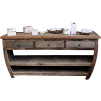 Centerpiece Recycled Wood Table - 180x60x80cm