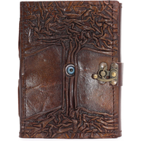 Black Tan Book - Eye Decor - 160 Deckle Edges Pages - 17x12.5cm