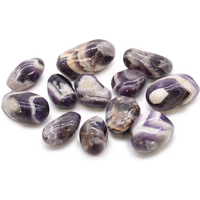 Medium African Tumble Stones - Amethyst - Chevron