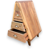 Mr Triangle Decoration Storage 3 Draws - Recycled Wood