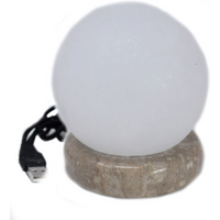 Quality USB Ball WHITE Salt Lamp - 9 cm (multi)