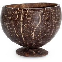 Small Natural Coconut Bowl on Stand