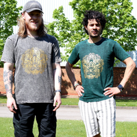 XLarge Stone Washed T-Shirt - Hamsa - Green