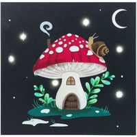 Gnome Sweet Gnome Light Up Canvas Plaque