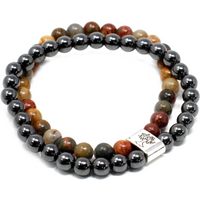Magnetic Gemstone Bracelet - Picasso Jasper