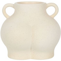 Cream Speckle Bum Plant Pot