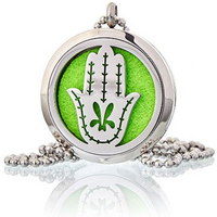 Aromatherapy Diffuser Necklace - Hand of Fatima 30mm