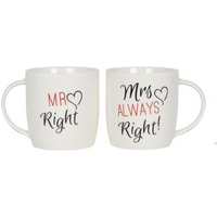 Set of 2 Mr & Mrs Mugs