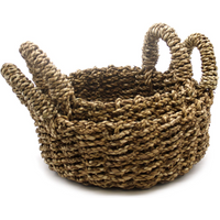 Natural Seagrass Basket - Set of 2