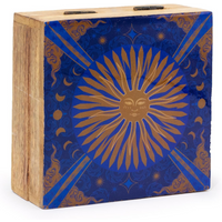 Hop Hare Medium Enameled Square Box - The Sun