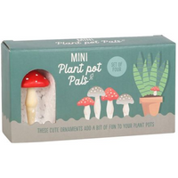 Set of 4 Mini Mushroom Plant Pot Pals