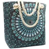 Rope Handle Mandela Bag - Deep Blue