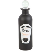 Decorative Witches Brew Glass Potion Bottle