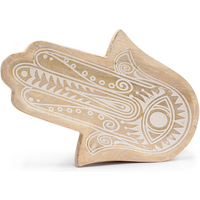 Long Tray 30x20.5x2.5cm - Hamsa Whitewash