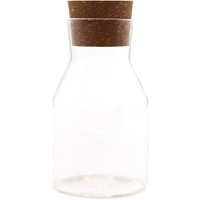 Cottage Cork Glass Jar - Clear