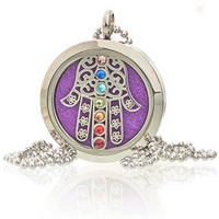 Aromatherapy Jewellery Necklace - Hamsa Chakra - 30mm