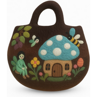 Fairy Garden Felted Bag