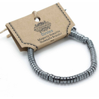 Magnetic Hematite Shamballa Bracelet - Circles