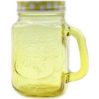 Funky Mason Jar - Ice Cold - Yellow