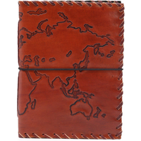 Travel Journal with wrap - Light Tan - 96 pages - 17x13cm