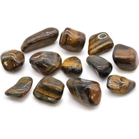 Medium African Tumble Stones - Tigers Eye - Varigated