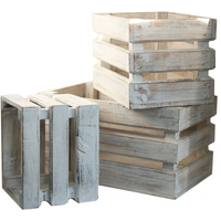 Fruit Box set of 3 - Whitewash