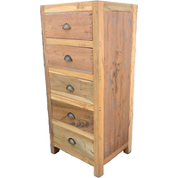Tall set of 5 Draws - Recycled Wood
