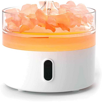 Himalayan Salt Aroma Diffuser - Night Light - USB-C - Flame Effect ( salt included)