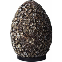 Boho Sea Shell Lamp - Chocolate Twist Oval - 20cm