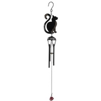Black Cat Profile Windchime