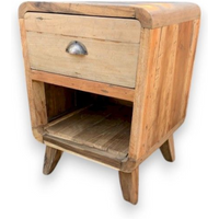 Bedside Table - Round One Draw - Recycled Wood