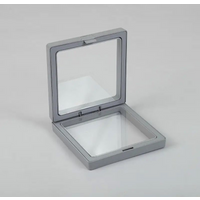 Small 3D Floating Frame Display 7x7cm - Grey