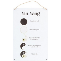 30cm Yin Yang Hanging Metal Sign