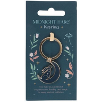 Midnight Hare Keyring