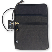 Stonewash Tablet Pouch - Charcoal