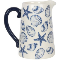 17cm Seashell Ceramic Flower Jug