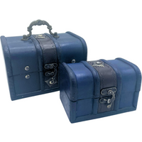 Treasure Chest - Set of 2 - Teal