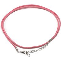 Faux Leather Pendant Cord - 2.5mm x 55cm - Pink A064