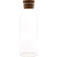 Cottage Cork Glass Jar - Clear - 25cm