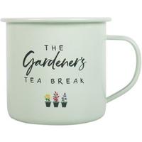 Gardener's Tea Break Enamel Mug