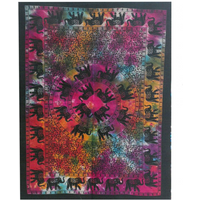 Cotton Wall Art - Elephant Mandala
