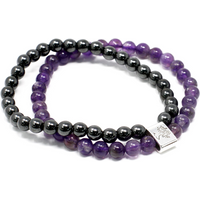 Magnetic Gemstone Bracelet - Amethyst