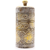 White & Gold - Tall Container