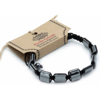 Magnetic Hematite Shamballa Bracelet - Double Cuboids